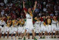 Lietuvos rinktinė pasiekė istorinį triumfą 2010 m. pasaulio čempionate (Scanpix)