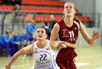 K.Alminaitė yra aukščiausia LMKL krepšininkė (Foto: Augustas Didžgalvis)