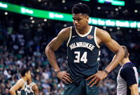 G.Antetokounmpo šį kartą rinktinei padėti negalės (Scanpix nuotr.)