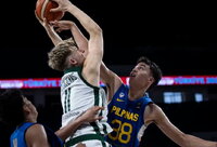 A.Butajevas žibėjo atidarymo mače (FIBA nuotr.)