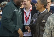NCAA rungtynės vyko lėktuvnešyje