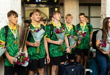 U16 rinktinės sutiktuvės