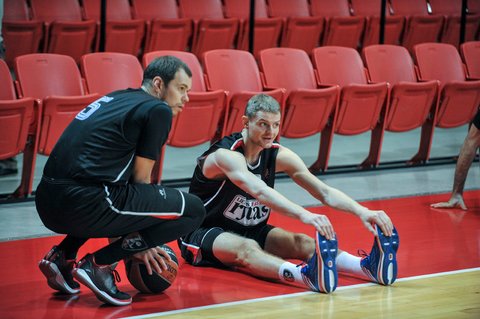 „Lietuvos ryto“ treniruotė prieš rungtynes su „Maccabi“