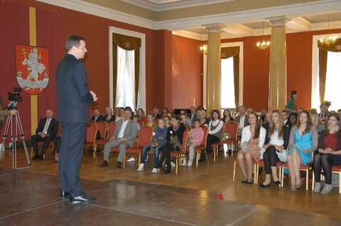 	"Kibirkšties" ekipą pagerbė Vilniaus meras A.Zuokas