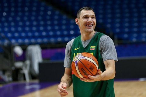 Lietuvos rinktinės treniruotė prieš mačą su Ukraina