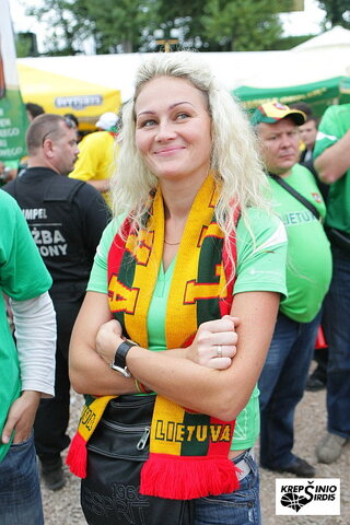 Lietuvos rinktinės aistruoliai Lodzėje
