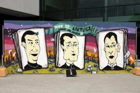 Graffiti piešinyje K. Kemzūra virto mafijos šeimos galva