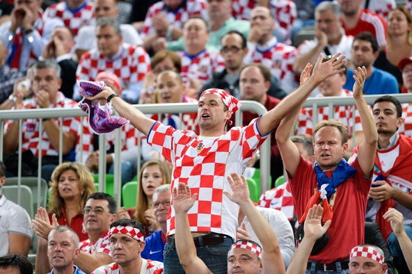 Kroatijos rinktinės sirgaliai