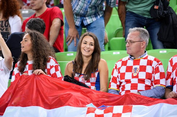 Kroatijos rinktinės sirgaliai