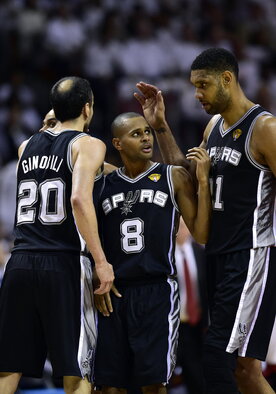 Ginobili, Millsas ir Duncanas