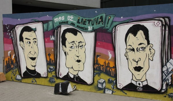 Graffiti piešinyje K. Kemzūra virto mafijos šeimos galva