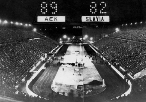 AEK ir Slavia rungtynės