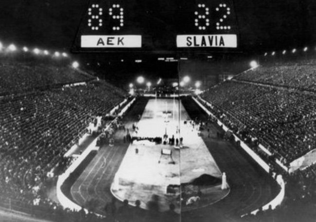 AEK ir Slavia rungtynės