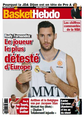 R.Fernandezas „Basket Hebdo“ žurnalo viršelyje