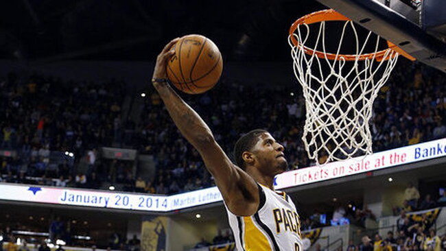 P.George'as nesutiko dalyvauti NBA dėjimų į krepšį konkurse (Scanpix)