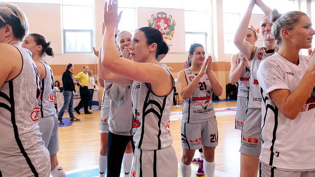 Vilnietės pirmą kartą pateko į Baltijso lygos finalą (A.Didžgalvio nuotr.)