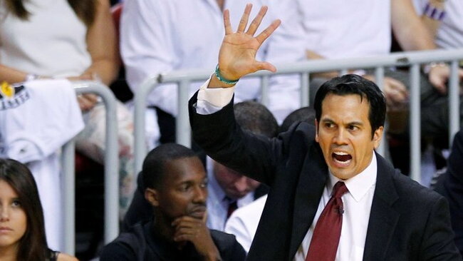 E.Spoelstra netrukus pratęs sutartį su NBA čempionais (Scanpix)
