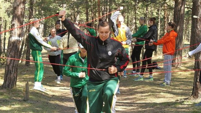  Moterų rinktinė lieja prakaitą pajūryje (V.Mikaičio/LKF nuotr.)