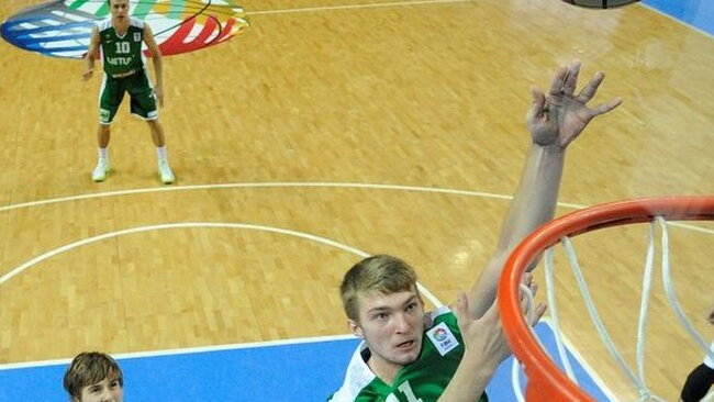 D.Sabonis ir vėl buvo Lietuvos rinktinės lyderiu (FibaEurope.com nuotr.)