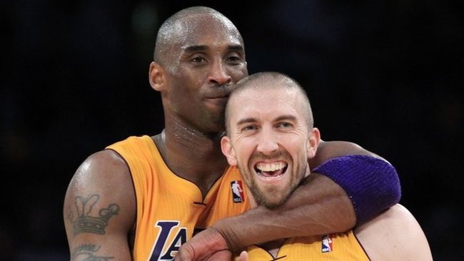 K.Bryantas ir S.Blake‘as puikiai sutarė „Lakers“ komandoje (Scanpix nuotr.) 