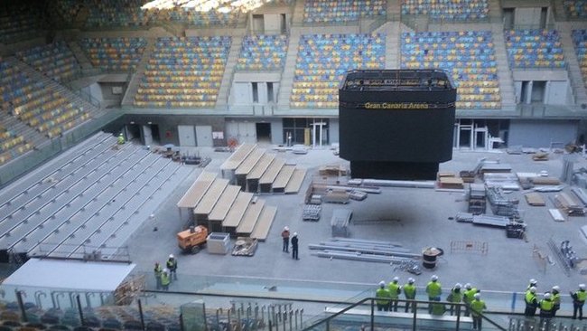 Taip šiuo metu atrodo „Gran Canaria Arena“ arena (LKF nuotr.)