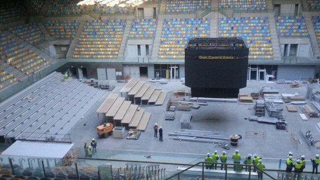 Taip šiuo metu atrodo „Gran Canaria Arena“ arena (LKF nuotr.)