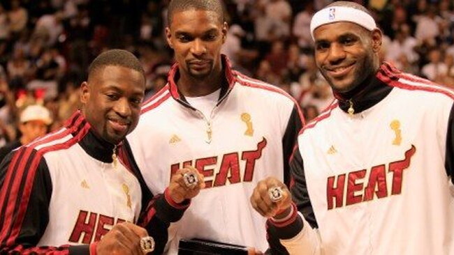 "Heat" lyderių trio kartu pelnė 76 taškus (Scanpix)