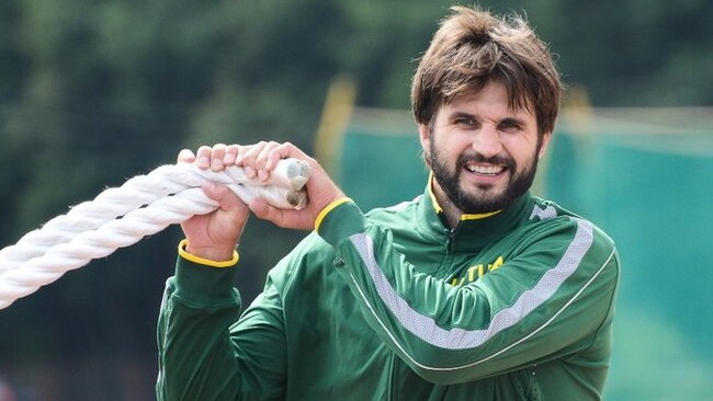 L.Kleiza šiuo metu pluša su Lietuvos rinktine (Fotodiena.lt)
