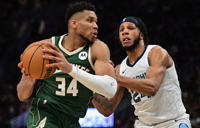 G.Antetokounmpo iškrito iš rikiuotės (Scanpix nuotr.)