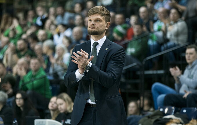 T.Sabonis turėjo už ką padėkoti K.Maksvyčiui (Žalgirio nuotr.)
