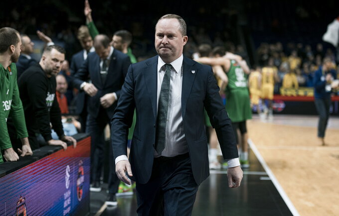 K.Maksvytis aptarė tiek rinktinės, tiek klubo reikalus (Žalgirio nuotr.)