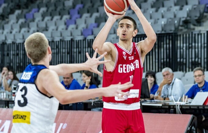 A.Bakhtadze demonstruoja Lietuvoje gautas pamokas (FIBA nuotr.)