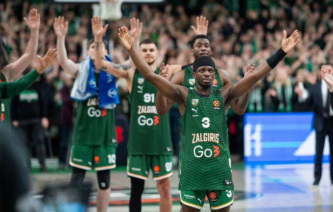 „Žalgiris“ Eurolygoje skina dideles pergales (BNS nuotr.)