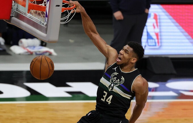 G.Antetokounmpo sužaidė puikų mačą (Scanpix nuotr.)
