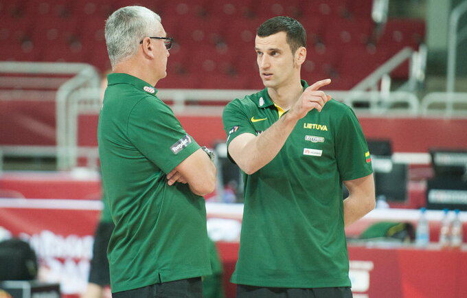 B.Matkevičius išskyrė K.Fesenką ir J.Randle'ą (Fotodiena.lt)