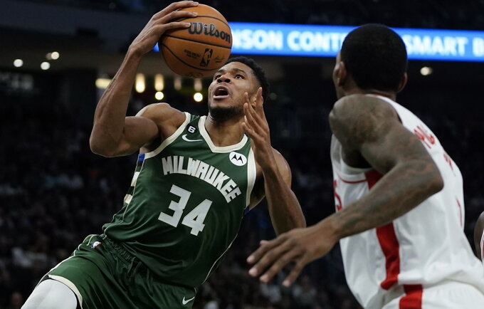 G.Antetokounmpo pelnė 44 taškus (Scanpix nuotr.)