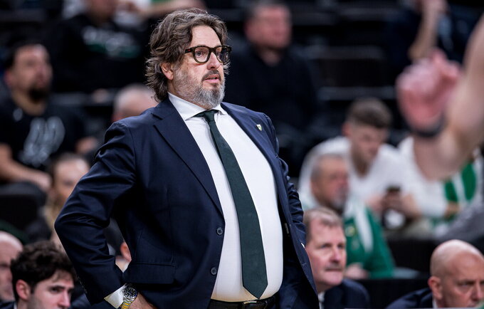 A.Trinchieri apžvelgė būsimas rungtynes (Foto: Rokas Lukoševičius)