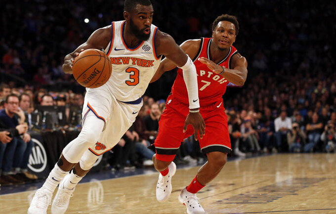 T.Hardaway'us „Knicks“ ekipoje demonstruoja puikų žaidimą (Scanpix nuotr.)