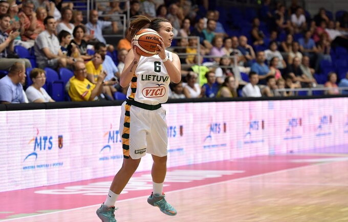 K.Nacickaitė buvo rezultatyviausia Lietuvos rinktinėje (FIBA Europe nuotr.)