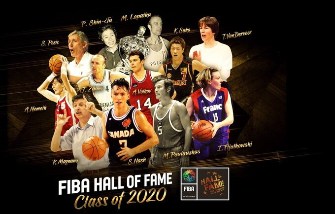 FIBA Šlovės muziejuje atsidūrė ir M.Paulauskas (FIBA nuotr.)