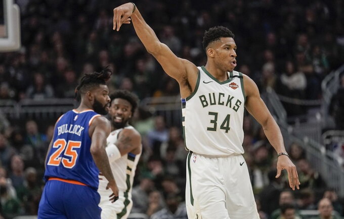 G.Antetokounmpo buvo tiesiog nesustabdomas (Scanpix nuotr.)