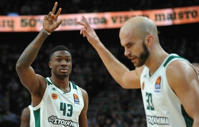 „Panathinaikos“ žaidėjus skatina nestandartiniais būdais (Rokas Lukoševičius, Fotodiena.lt)