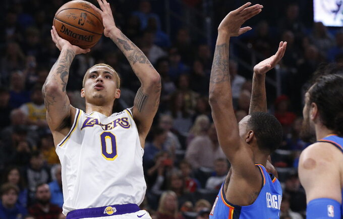 K.Kuzma domina vis daugiau NBA komandų (Scanpix nuotr.)