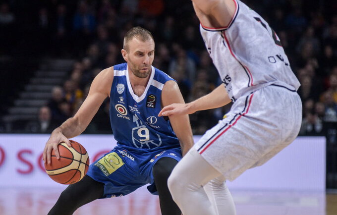 T.Delininkaitis su komanda kausis prieš žalgiriečius (BNS nuotr.)