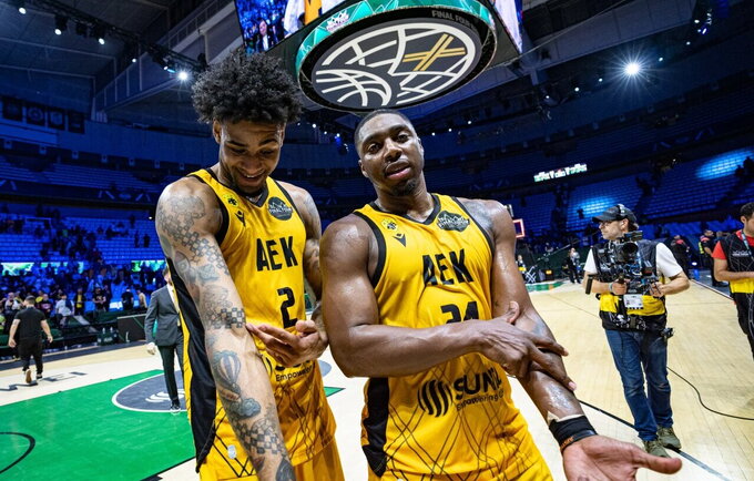 AEK ir „Rytas“ susitinka Čempionų lygos finale (FIBA nuotr.)