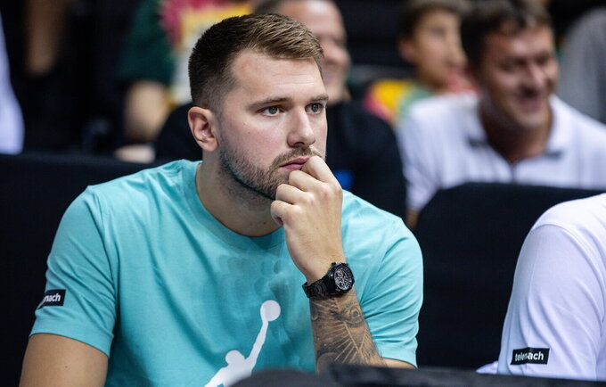 L.Dončičius išvengė rimtos traumos (BNS nuotr.)