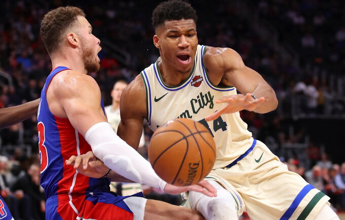 B.Griffinas ir G.Antetokounmpo ne kartą atsidūrė įvykių epicentre (Scanpix nuotr.)