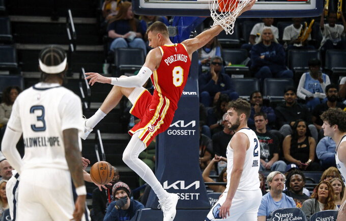 K.Porzingis nežais bent dvi savaites (Scanpix nuotr.)