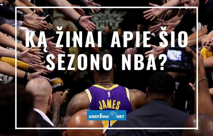 Ką žinote apie šio sezono NBA? (Krepsinis.net nuotr.)