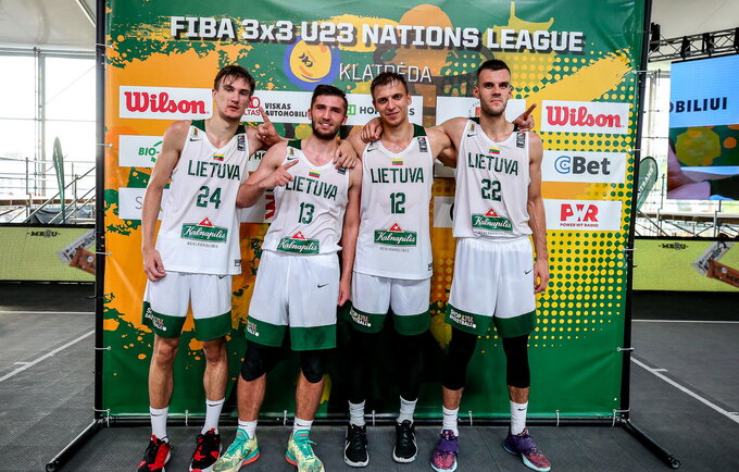 Vaikinų rinktinė finale palaužė rumunus (3x3 krepšinio asociacijos nuotr.)